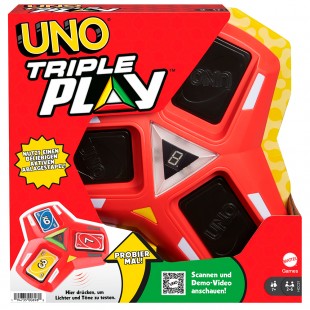 Mattel - Jeu Uno - Triple Play
