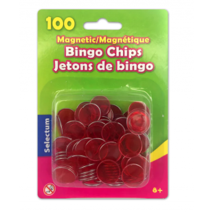 Jetons de bingo magnétiques rouges