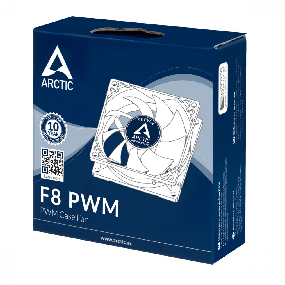 5x Ventilateurs de boîtier Arctic F8 Value Pack / 80mm
