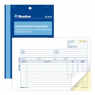 Blueline - Livret de factures (DCB36) 2 copies