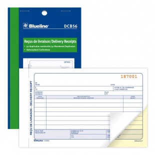 Blueline - Reçus de livraison (DCB56) 2 copies