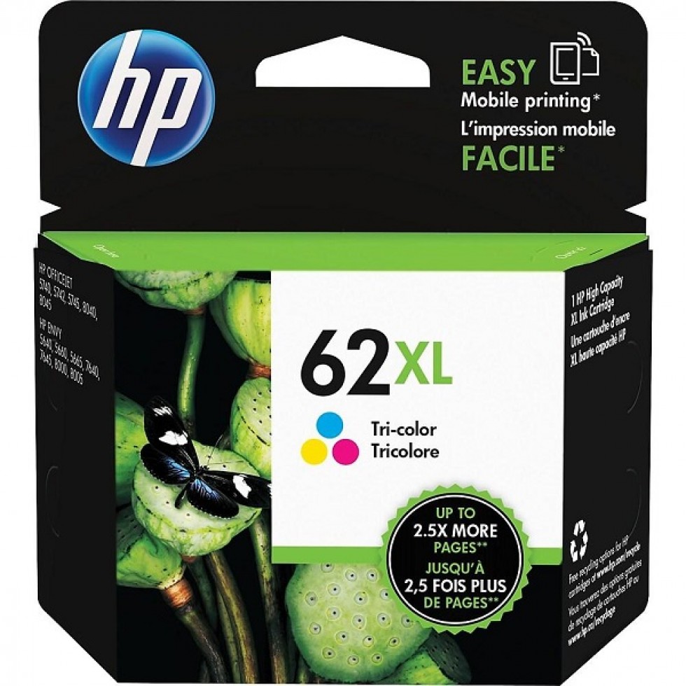 Cartouche compatible HP 62XL (Couleur) - Cartouche imprimante