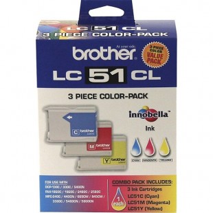 Cartouche d'encre Brother LC51 ensemble couleur