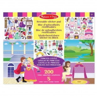 Melissa & Doug - Bloc d'autocollants réutilisable - Château de princesse